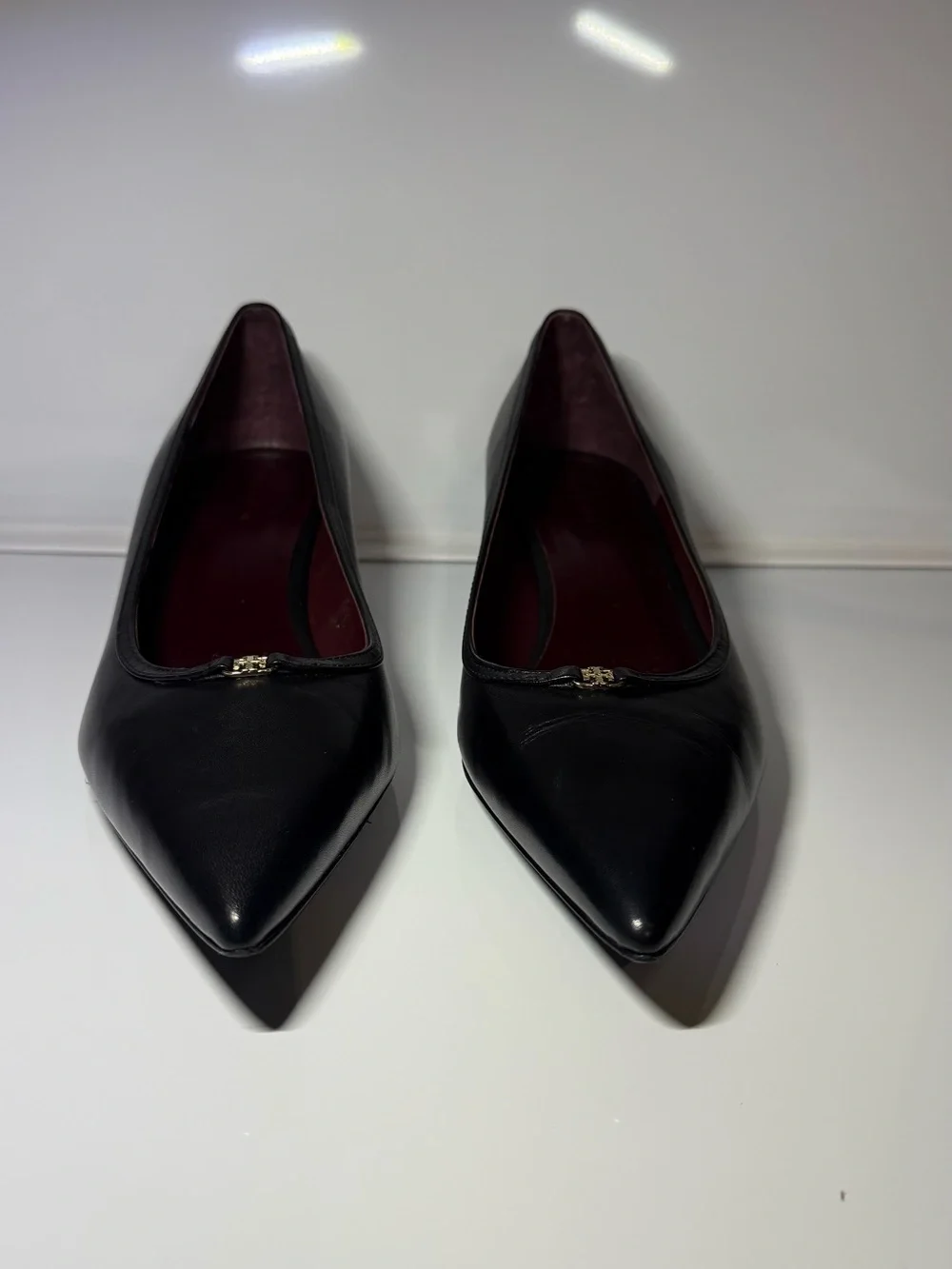 Tory Burch Women's Black Pointed Toe Ballet Flats size 9